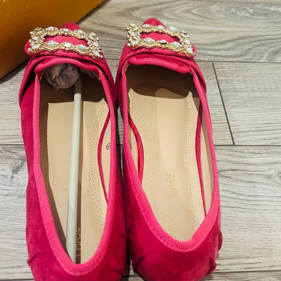 Vanderpump Embellished Faux Suede Flats - Picture 3 of 3